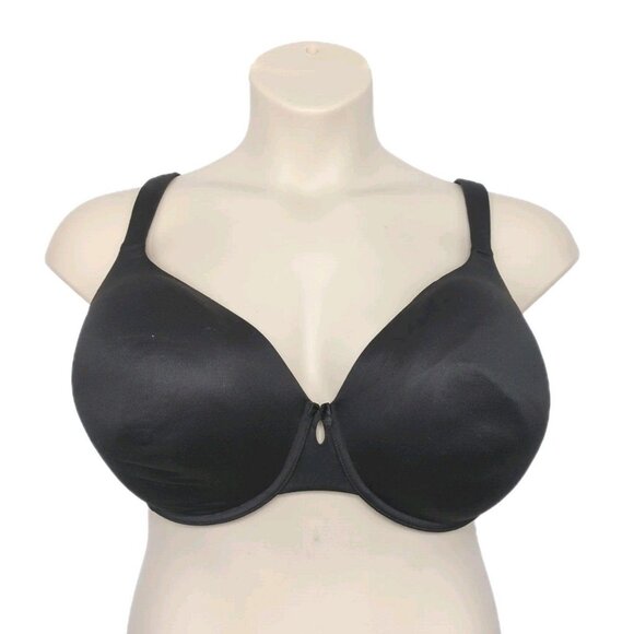 Lane Bryant Cacique Bra Intuition Full Coverage Lined Black 42DD - Picture 1 of 10